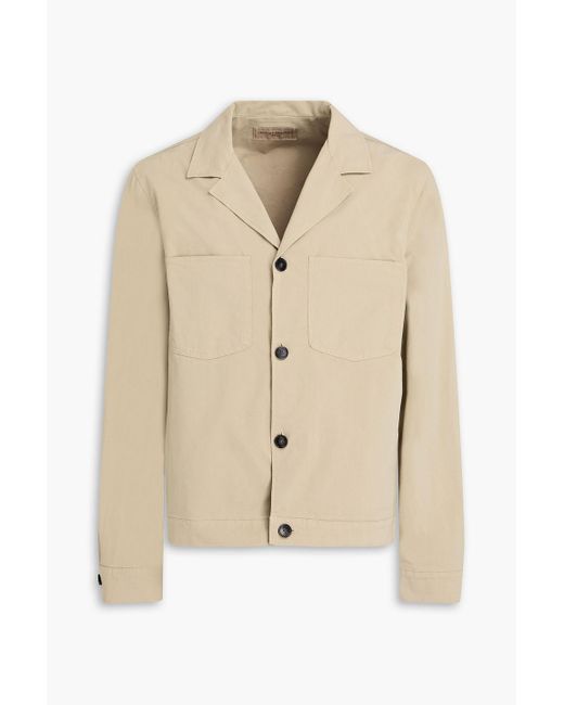 Officine Generale Natural Jonah Stretch Cotton-Blend Overshirt for men