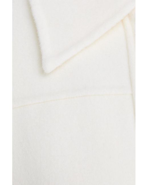 Loulou de Saison White Zhanna Wool And Cashmere-Blend Felt Jacket