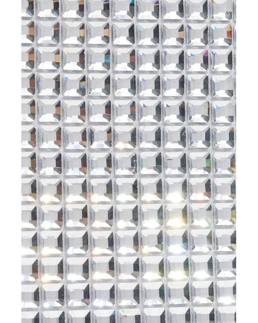Judith Leiber White Envelope Flap Crystal-embellished Satin Clutch