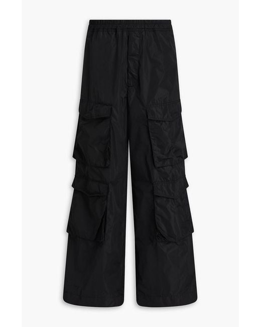 Dries Van Noten Black Shell Cargo Pants for men