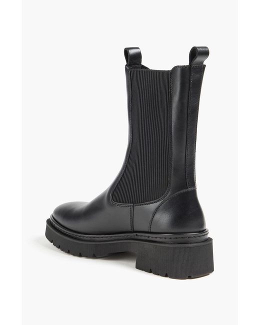 Claudie Pierlot Black Leather Chelsea Boots