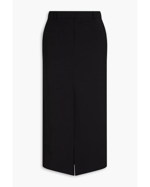 Veronica Beard Black Maxine Wool-Blend Midi Pencil Skirt