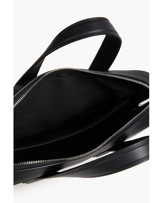 Dunhill Black Logo-Print Textured Laptop Bag for men
