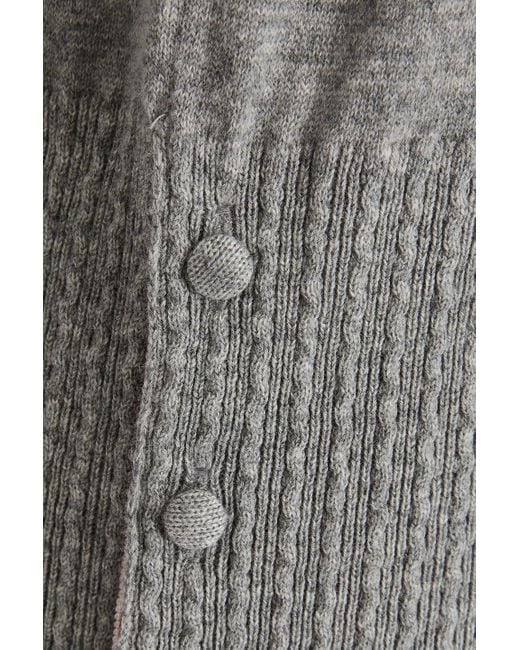 Thom Browne Gray Cashmere Turtleneck Sweater