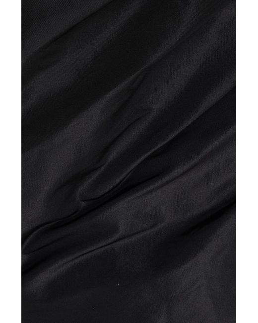 Rebecca Vallance Black Homecoming schulterfreies minikleid aus taft mit verzierung