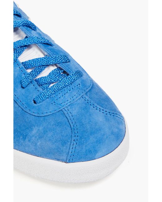 Adidas Originals Blue Gazelle Suede Sneakers for men