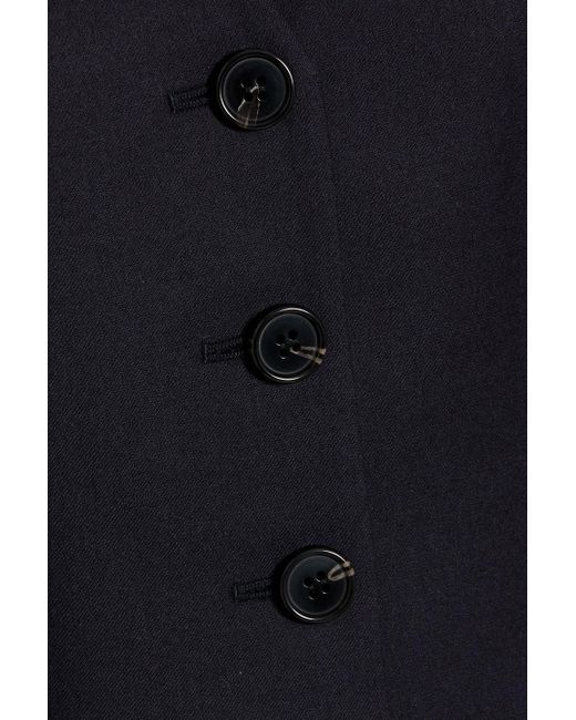 Theory Blue Wool-Twill Vest