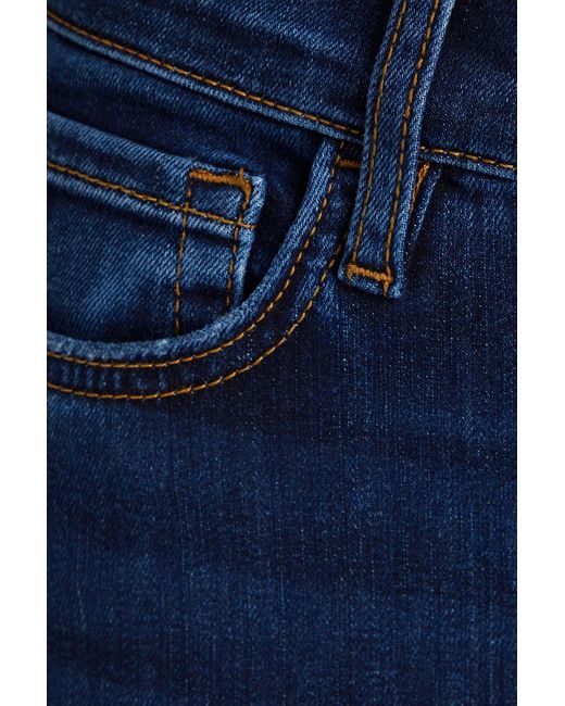 FRAME Blue Le palazzo hoch sitzende jeans mit weitem bein