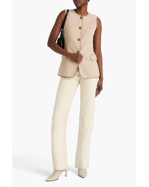 Rag & Bone Natural Bartlet Cotton-Blend Tweed Vest