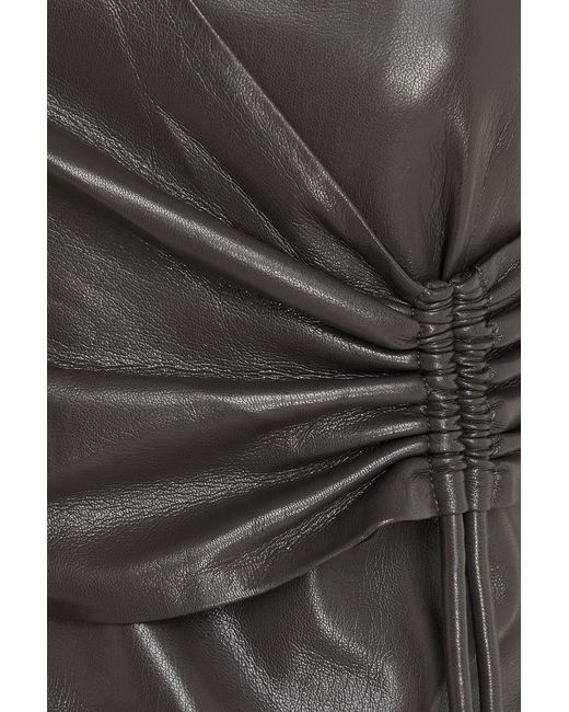 Nanushka Black Chudel Asymmetric Draped Okobor Top