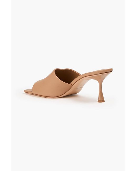 STUDIO AMELIA White Classic 70 Leather Mules