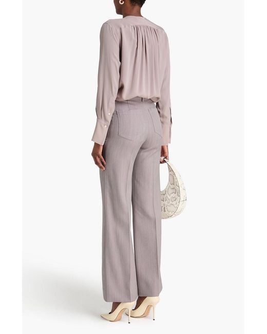 Victoria Beckham Pink Silk Crepe De Chine Blouse