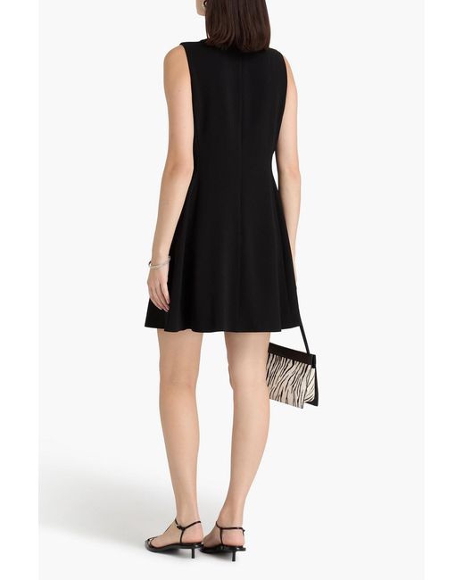 Theory Crepe Mini Dress in Black | Lyst Canada