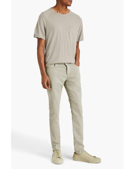 James Perse Natural Slim-fit Cotton-blend Twill Pants for men