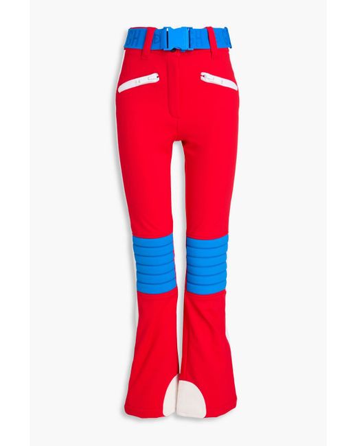 Goldbergh Red Goalie Color-Block Stretch Ski Pants