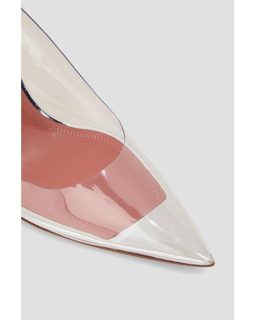 AMINA MUADDI White Ami Pvc And Leather Pumps