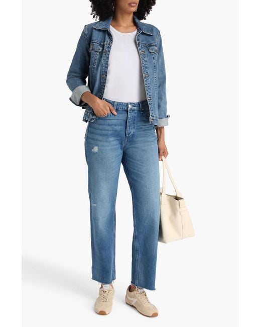 Rag & Bone Blue Dre boyfriend-jeans in distressed-optik