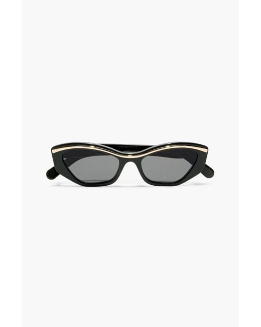 Zimmermann Black Cat-Eye Acetate Sunglasses