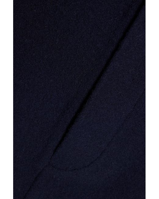 Vince Blue Wool-blend Felt Skirt