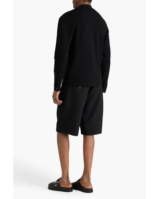 Sandro Black Knitted Overshirt for men