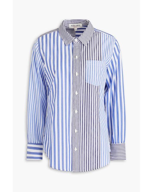 Alex Mill Blue Striped Cotton-poplin Shirt