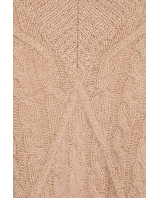 Autumn Cashmere Natural Cable-Knit Cashmere Vest