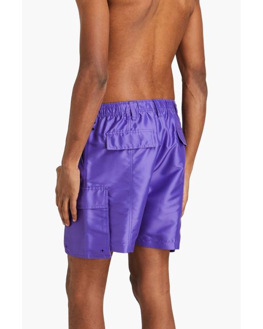 Jacquemus Purple Mid-length Swim Shorts for men