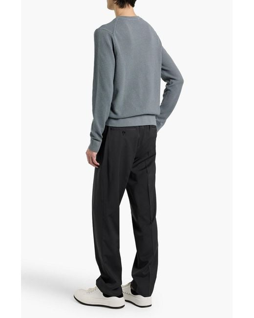 Sandro Black Tapered Woven Drawstring Pants for men
