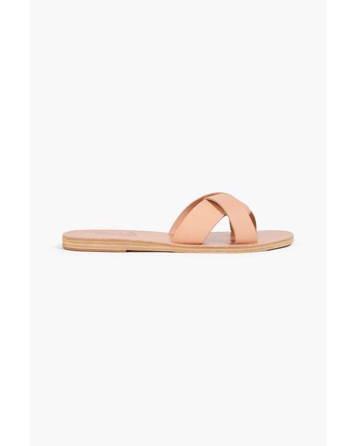 Ancient Greek Sandals Natural Whitney Twisted Leather Sandals