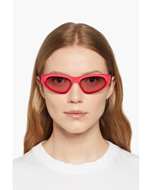 Zimmermann Red Cat-Eye Acetate Sunglasses