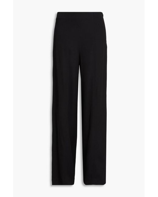 Loulou de Saison Black Talia Twill Wide-leg Pants