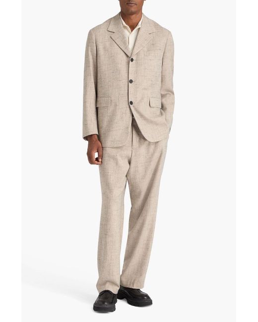 Sandro Natural Tweed Suit Jacket for men