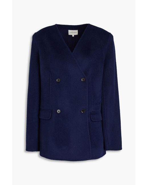 Loulou Studio Blue Movas Double-breasted Wool And Cashmere-blend Felt Blazer