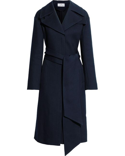 Victoria, Victoria Beckham Blue Cotton-blend Gabardine Trench Coat