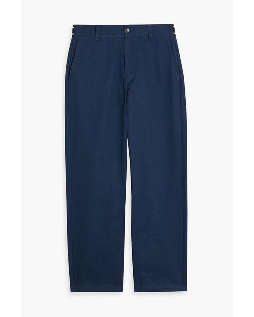 Marni Blue Cotton-Twill Pants for men