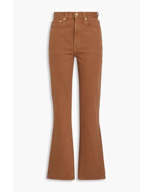 Jacquemus Brown High-rise Bootcut Jeans