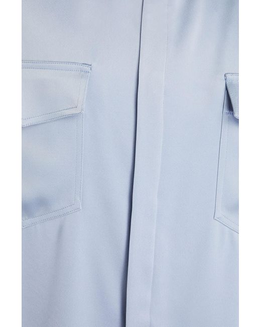 Nanushka Blue Satin-crepe Shirt for men