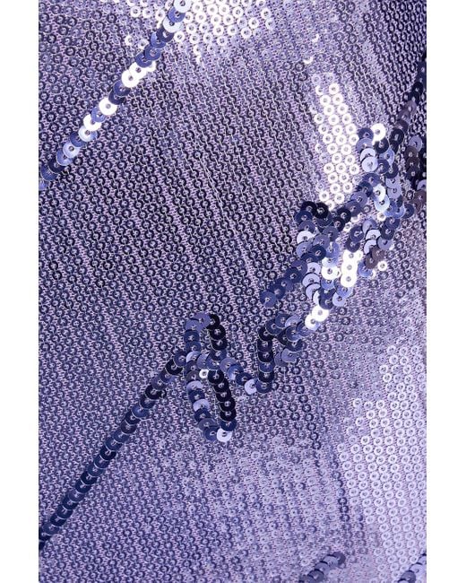 ROTATE BIRGER CHRISTENSEN Sequinned Midi Skirt in Purple | Lyst ROTATE BIRGER CHRISTENSEN Sequinned Midi Skirt in Purple | Lyst