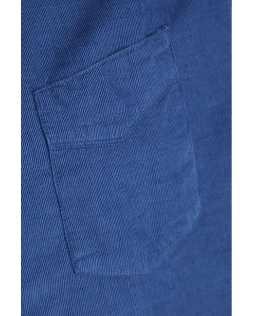 Officine Generale Hemd "lipp" aus cord aus einer baumwoll-lyocellmischung in Blue für Herren