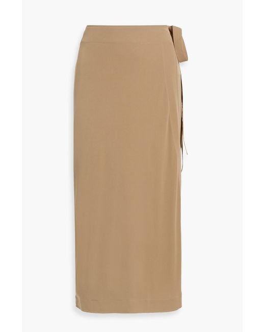 Totême  Natural Stretch-Jersey Midi Wrap Skirt
