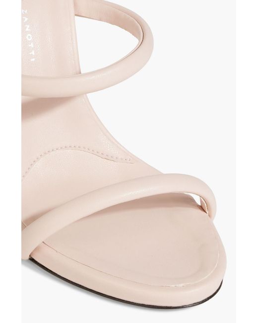 Giuseppe Zanotti White Harmony Leather Sandals