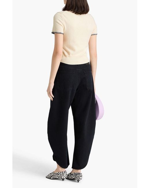 Staud Natural Windsor Wool-blend Top