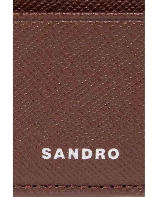 Sandro Strukturiertes kartenetui in Brown für Herren