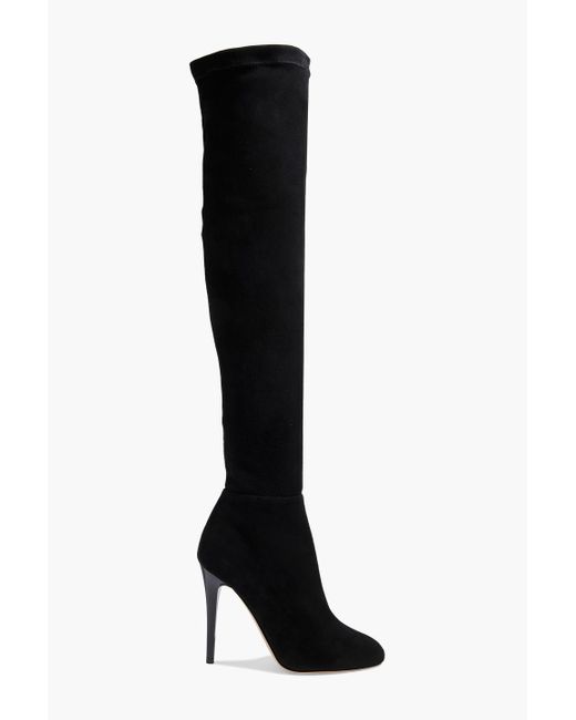Jimmy Choo Black Turner 110 Stretch-suede Over-the-knee Boots