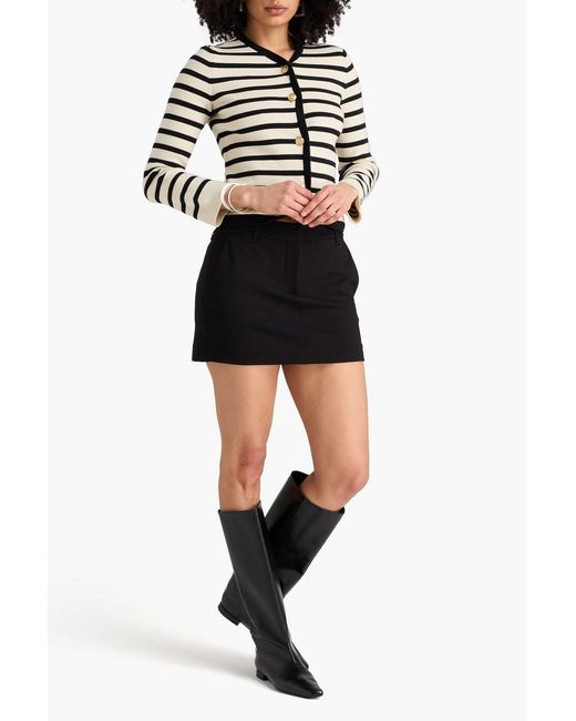Rag & Bone Black Irina Ponte Mini Skirt