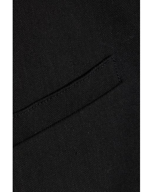 Veronica Beard Black Bennett weste aus twill aus einer leinenmischung
