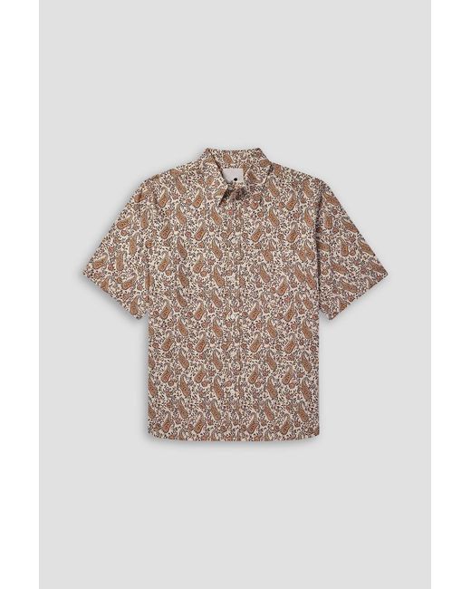 Isabel Marant Natural Paisley-Print Cotton Shirt for men