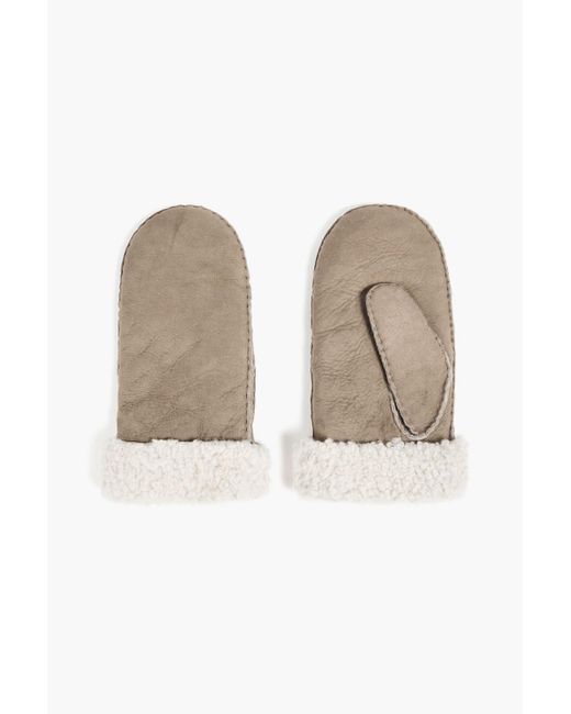 Isabel Marant Natural Shearling Mittens