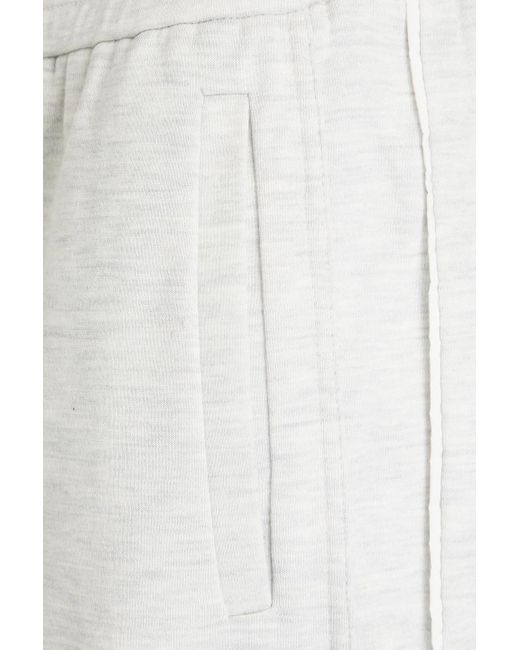 Brunello Cucinelli White Track pants aus baumwoll-jersey