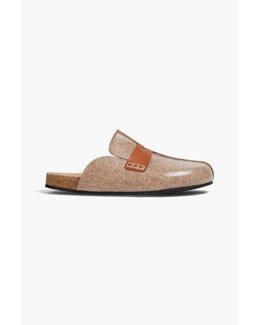 J.W. Anderson Natural Felt Slippers for men